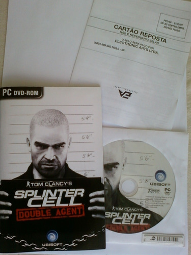 Splinter Cell Double Agent Pc Original Caixa Papelão Coleção