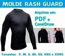 Comprar Molde De Camiseta Rash Guard Envio Por Email Em Corel E Pdf