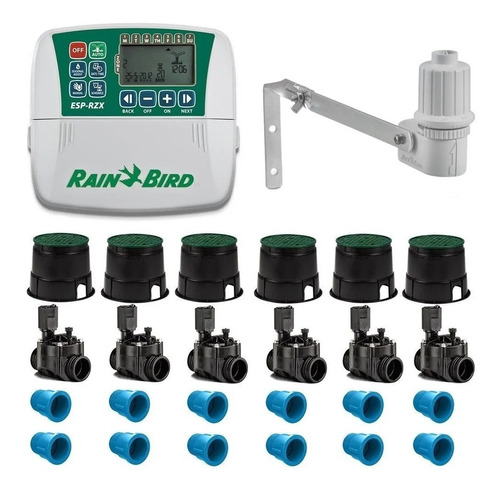 Kit Automação Irrigação - 1 Controlador + 6 Valvulas De 1''