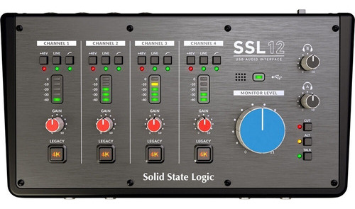 Interface Áudio Solid State Logic Ssl 12 4x8 Usb Adat Midi