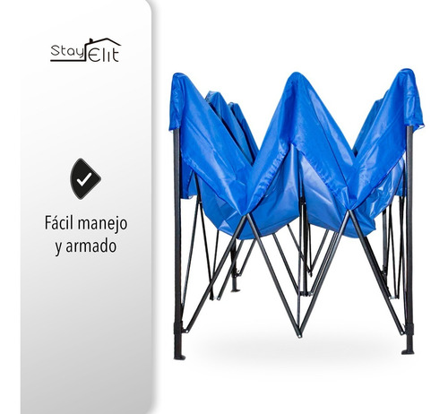 Imagen 3 de 8 de Carpa Toldo 3x3 Plegable Reforzado Impermeable Eventos