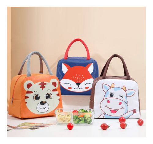 Bonita Bolsa De Almuerzo Con Dibujos Animados