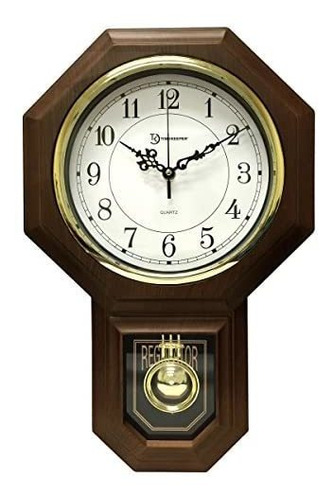 17.5 X 11.25 Essex Westminster Chime Faux Madera Reloj De
