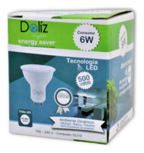 Bombillo  Led Base  Gu10 6w Daliz