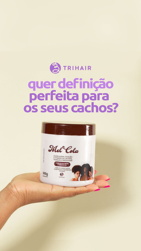 Kit Ativador Cachos Mel Natural 1l E Mel Cola 500g - Trihair