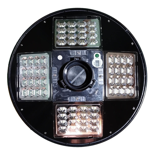 2 Pz Lampara Solar Led 200w Para Poste 360grados Tipo Ovni