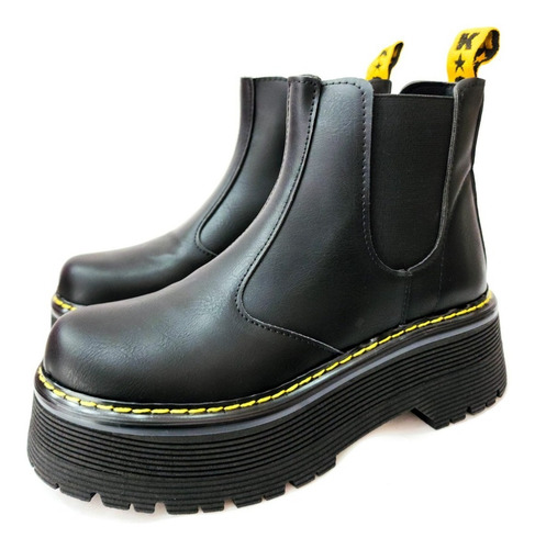Borcego Con Elástico Base Estilo Dr. Martens