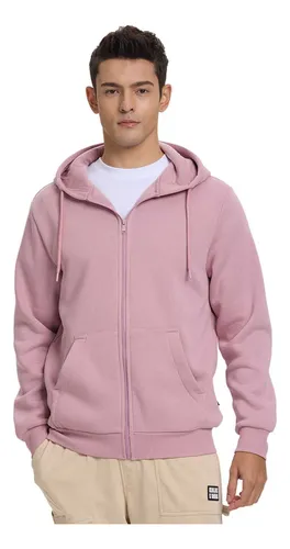 Polerón Hombre Full Zipper Rosado Claro Fashion's Park