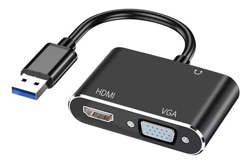 Convertidor Usb 3.0 A Hdmi+vga Para Mac Y Windows