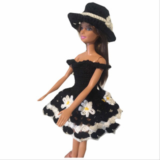 Vestido Para Barbie Tejido Q Crochet 