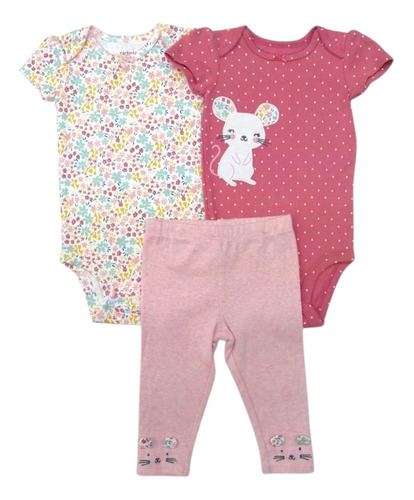 Carters Conjunto Pañalero 1i728110 Bebé Niña #6 Meses T