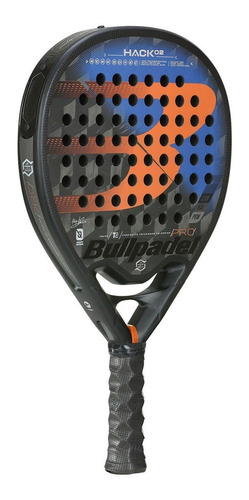 Pala Padel Bullpadel Hack 02 Pro Azul Eléctrico/naranja/negro/gris Plata