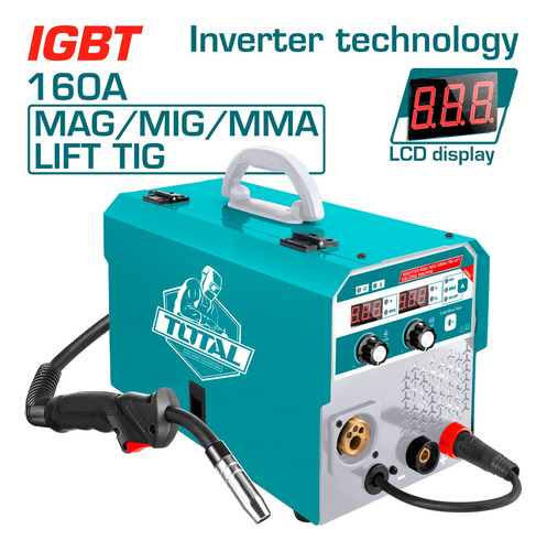 Soldadora Inverter Mag/mig/mma/tig Total Tools Tmgt1601