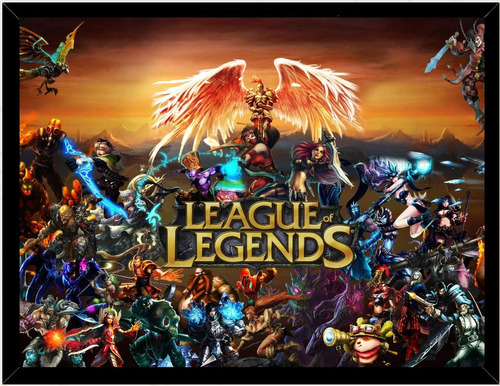 Cuadro Decorativo League Of Legends Medidas 30x40 Cm