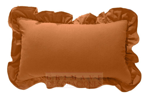 Almohadon Tusor Volado 30x50. Local Caballito Envio T/pais.