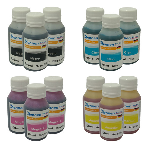 Tinta Kennen Inks Para Brother T810 T720 T220 Combo 4x300ml