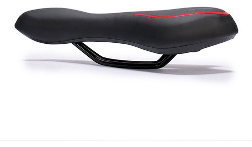 Sillín De Bicicleta Aikate Road Mountain Mtb Gel Comodidad Negro/rojo 1 Cm 1 Cm