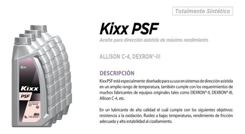 Pack 4 Litros Psf Direccion Asistida Sintetico 100%
