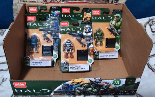 Mega Construx Halo Heroes Serie 13 Con Stand + 2 Regalos (Usado)