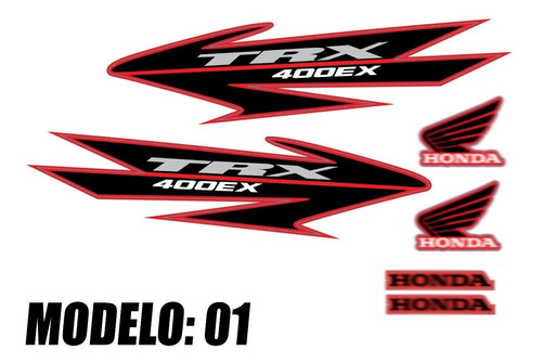 Kit Calcos Gráfica Para Honda Trx 400 Fourtrax