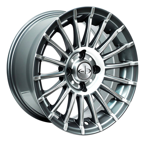 Set X 4 Llantas Deportivas Eb Sc R14 4x108 Ford Peugeot Diamantado Vison