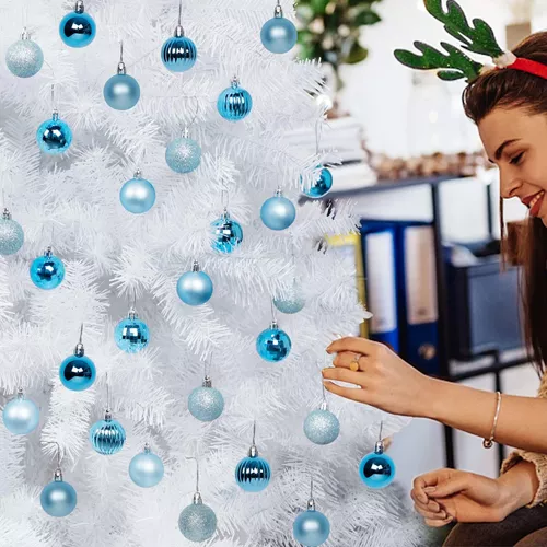 Lulu Home Adornos de esferas para árbol de Navidad, 34 unidades, esferas  colgantes