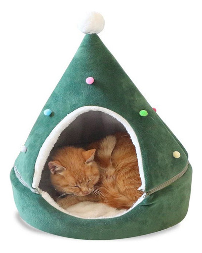 Winter Cat House, Suministros Navideños Para Mascotas, Casa