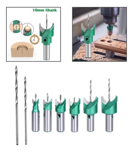 Para 6 Brocas Para Enrutador De Madera, Herramienta