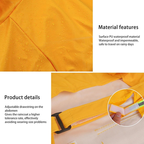 Impermeable Para Perros Con Capucha Con Rayas