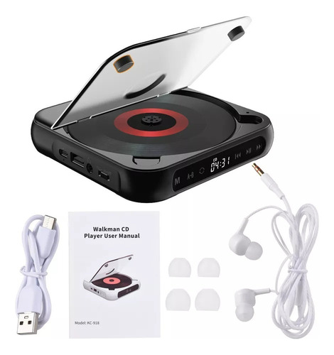 Tika Portátil Bluetooth Cd Player Cd/mp3/cd - Rw/cd - Rwma
