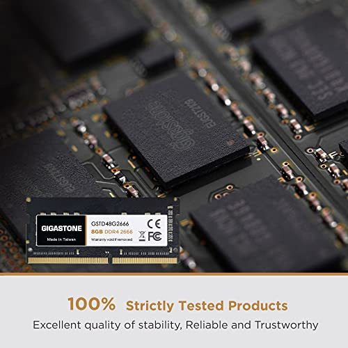 Ordenador Portátil Ram Gigastone De 8 Gb, Ddr4, 266 Mhz, Cl1