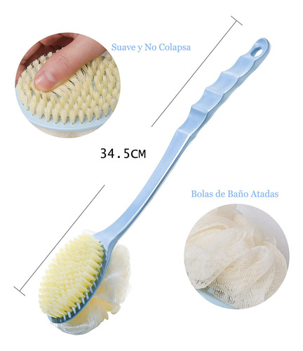 3 Piezas, Cepillo De Ducha Con Cerdas, Cepillo De Baño Ducha