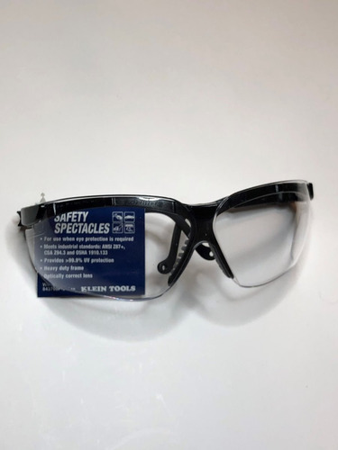 Gafas Protectoras Con Marco Negro Y Cristales Transparentes Cristal Trasparente
