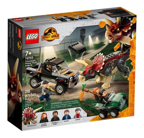 Lego Jurassic World 76950 Emboscada Do Triceratops 