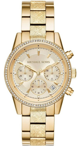 Reloj Mk Michael Kors Ritz Mk6597 Dorado Brillos Original