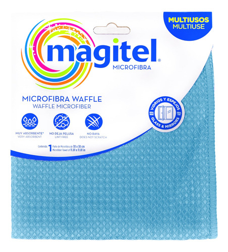 Paño De Microfibra Waffle Caja Con 12 Piezas Multicolor