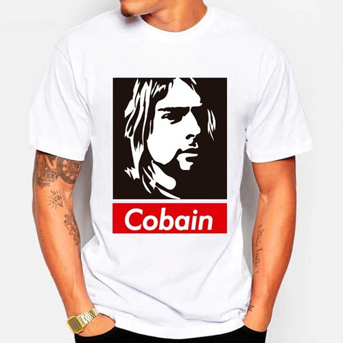 Camiseta Nirvana Kurt Cobain (100% Algodón)