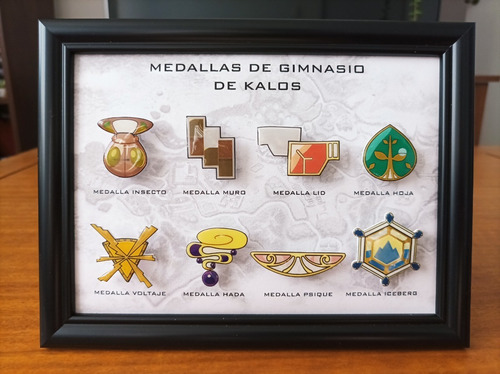 Medallas Pokémon Todas Las Regiones 