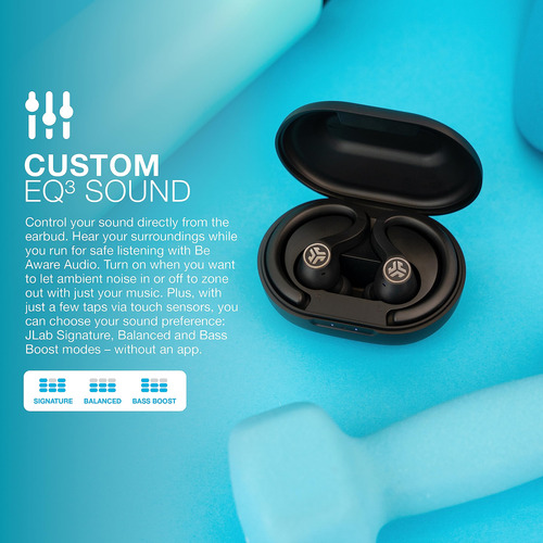 Fones De Ouvido Bluetooth Jlab Jubuds Air Sport Gen 3 Com Es