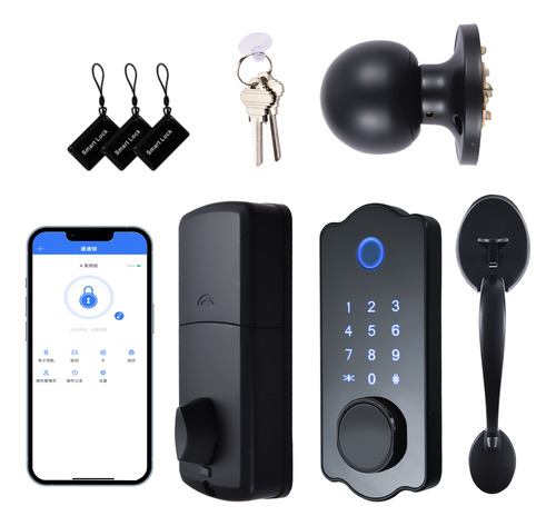 Smart Lock Auto Ic, Puerta De Entrada De Entrada, 150 Tarjet