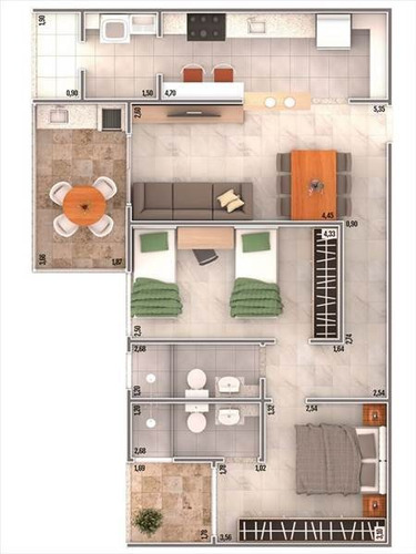 Imagem 10 de 10 de Apartamento - Venda - Caiçara - Praia Grande - Rtc80