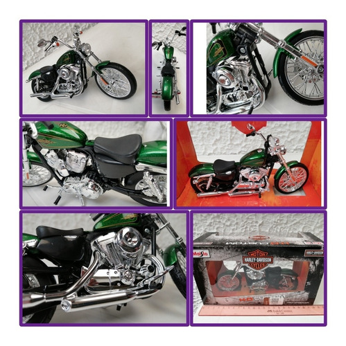 Harley Davidson Seventy-two 2013, Escala 1/12, Maisto, 19cms