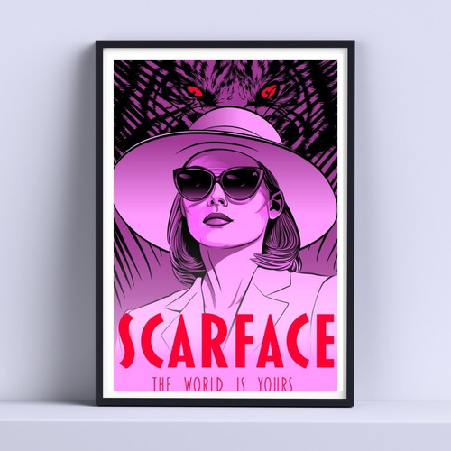 Cuadro Scarface Poster Decorativo 30 X 40 Cm