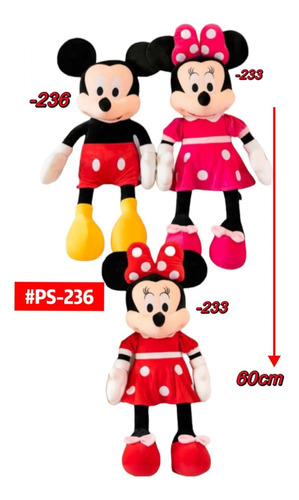 Peluche Mickey/minnie 60cm #ps-236