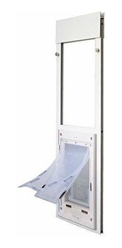 Puerta De Mascota Para Ventana De 87/94cm Paso  M  Blanco