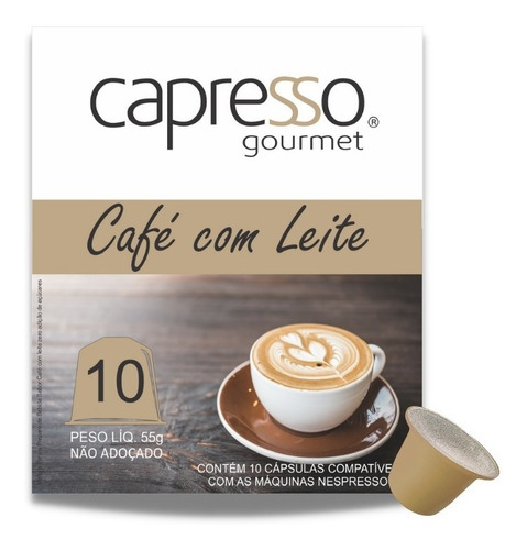 Cápsulas Cafe Com Leite Compatível Com Nespresso