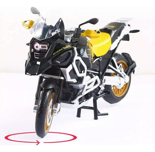 Modelo Amarillo De Motocicleta De Aleación Bmw R1250 1:12