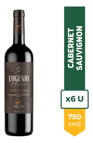 Vino Eugenio Bustos Leyenda Cabernet Sauvignon 750ml Caja X6