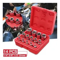 Comprar Juego De Dados Tipo Estrella O Tórx E-torx Hembra 14 Piezas