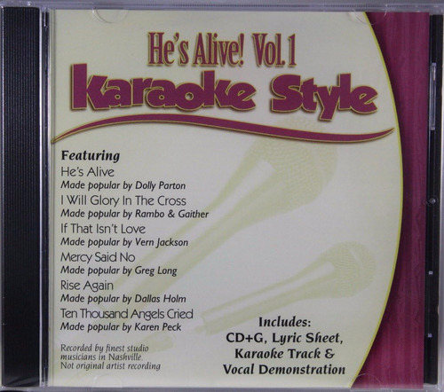 Cd: Daywind Karaoke Estilo: He S Alive (pascua), Vol. 1